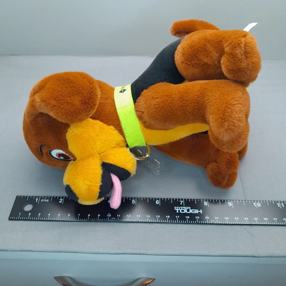 MascotWorks Hyperbound Kota the Dog Plush Brown Black Puppy Mascot 10 Inch